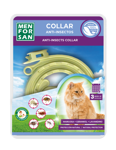 MEN FOR SAN - GATO - COLLAR REPELENTE ANTI-INSECTOS