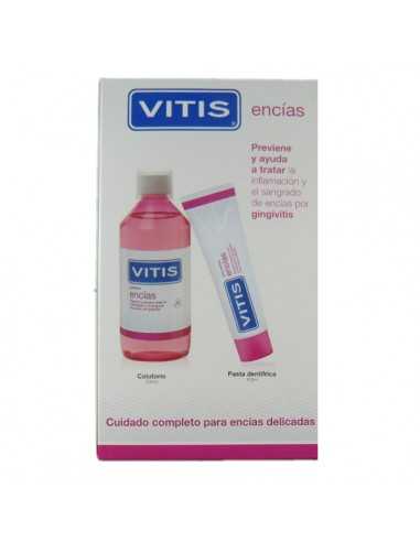 VITIS PACK ENCÍAS PASTA DENTÍFRICA 100ML Y COLUTORIO 500ML