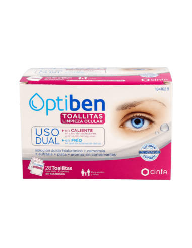OPTIBEN TOALLITAS USO DUAL  28 TOALLITAS