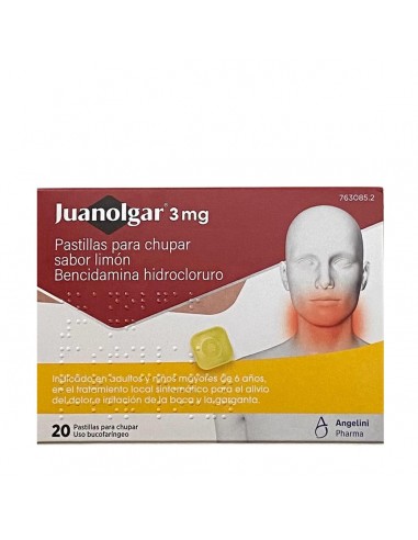 JUANOLGAR 3 MG 20 PASTILLAS PARA...