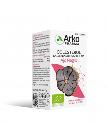 ARKOCAPSULAS AJO NEGRO BIO  40 CAPSULAS