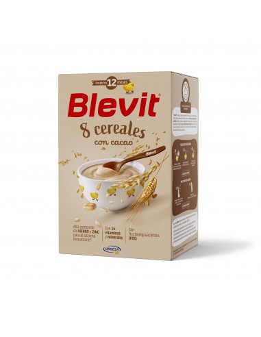 BLEVIT 8 CEREALES CON CACAO  1 ENVASE...