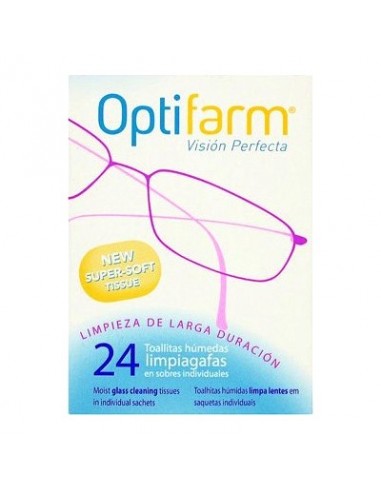 OPTIFARM 24 TOALLITAS LIMPIAGAFAS