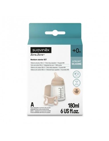 SUAVINEX SET ZERO BIBERON 180 ML T A...
