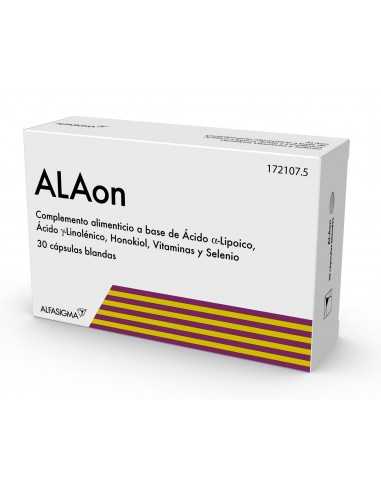ALAON 30 CAPSULAS (LIPOICO+LINOLENICO+HONOKIOL+SELENIO)