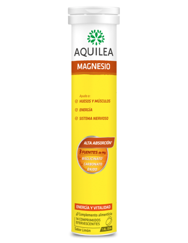 MAGNESIO EFERVESCENTE AQUILEA 300 MG 14 COMP