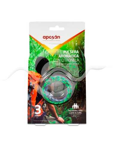 APOSÁN PULSERAS AROMÁTICAS CITRONELA CABO 3UDS