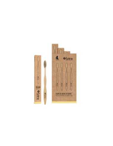CEPILLO DENTAL DE BAMBU FARLINE AMARILLO