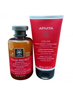 APIVITA COLOR SEAL CHAMPÚ SELLADOR 250ML Y ACONDICIONADOR SELLADOR DEL COLOR REGALO 150ML
