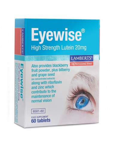 LAMBERTS EYEWISE CON 20GR DE LUTEINA 60 TABLETAS