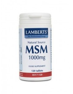 LAMBERTS MSM 1000MG 120 TABLETAS (AZUFRE)