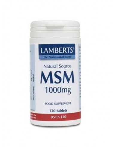 LAMBERTS MSM 1000MG 120 TABLETAS (AZUFRE)