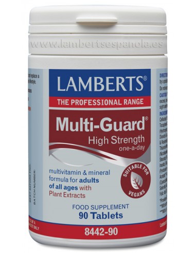 LAMBERTS MULTI-GUARD VIT Y MINERALES (HIGH POTENCY) 90 TABLETAS