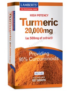 LAMBERTS TURMERIC 20,000MG 60 TAB