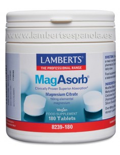 LAMBERTS MAGASORB 180 TABLETAS MAGNESIO CITRATO 150MG