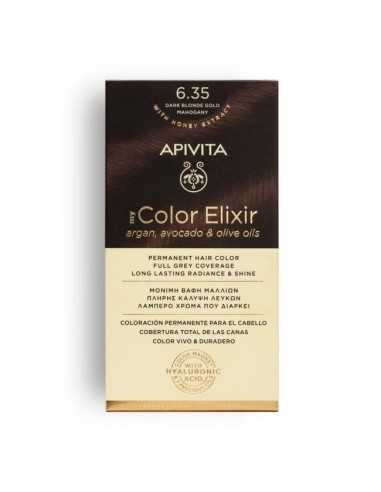 APIVITA MY COLOR ELIXIR 6.35 RUBIO OSCURO DORADO CAOBA