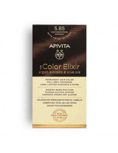 APIVITA MY COLOR ELIXIR 5.85 CASTAÑO CLARO PERLADO CAOBA