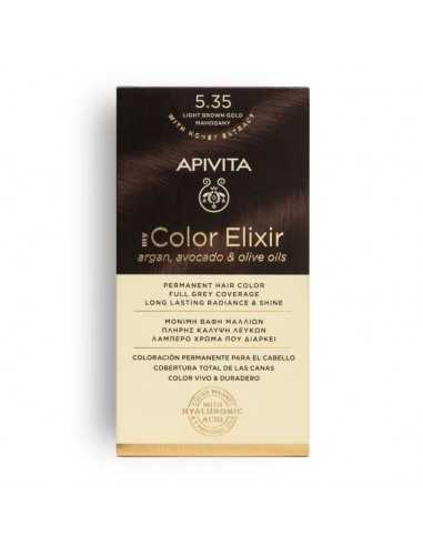 APIVITA MY COLOR ELIXIR 5.35 CASTAÑO CLARO DORADO CAOBA