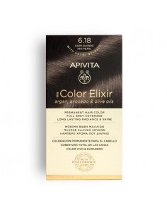 APIVITA COLOR ELIXIR N 6.18 RUBIO OSCURO CENIZA PERLADO