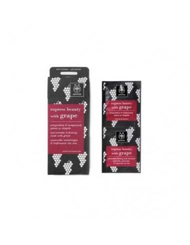 APIVITA EXPRESS BEAUTY MASCARILLA FACIAL ANTIARRUGAS Y REAFIRMANTE 2X8ML