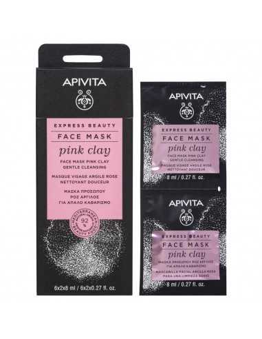 APIVITA EXPRESS BEAUTY MASCARILLA FACIAL LIMPIEZA SUAVE PINK CLAY