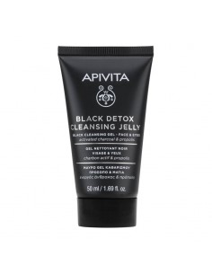 APIVITA FACE CLEANSING FORMATO VIAJE GEL LIMPIADOR NEGRO 50ML