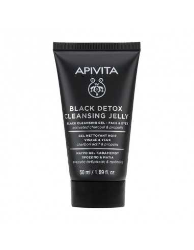 APIVITA FACE CLEANSING FORMATO VIAJE GEL LIMPIADOR NEGRO 50ML