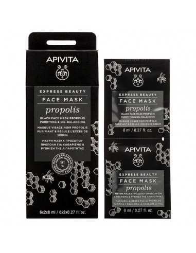 APIVITA EXPRESS BEAUTY MASCARILLA FACIAL NEGRA PURIFICANTE Y EQUILIBRANTE