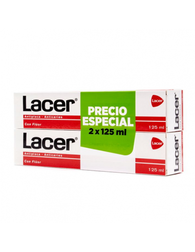 LACER PASTA CON FLUOR 125 ML PACK DOBLE