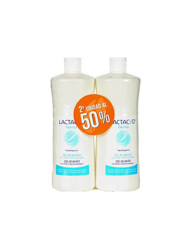 LACTACYD DERMA 1L GEL 50 % DTO 2ª UNIDAD PACK DOBLE