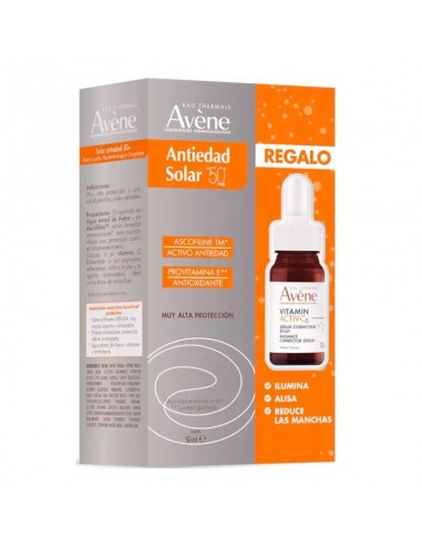 AVENE PACK ANTIEDAD SOLAR 50ML + MINI...