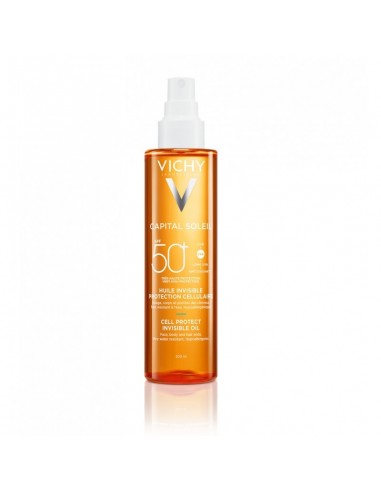 VICHY CAPITAL SOLEIL ACEITE INVISIBLE CELL PROTECT SPF 50+ 200ML