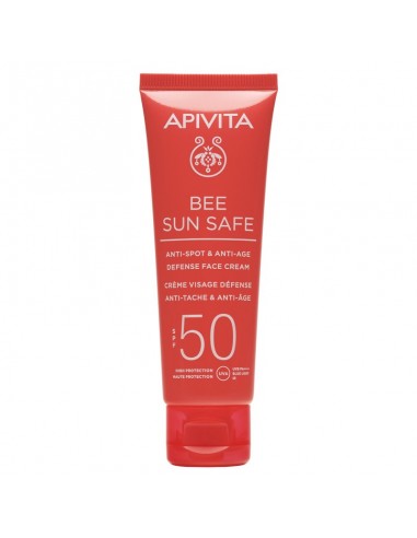 APIVITA BEE SUN SAFE CREMA ANTIEDAD Y ANTIMANCHAS SPF50 50ML