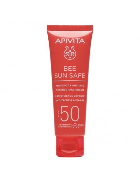 APIVITA BEE SUN SAFE CREMA ANTIEDAD Y ANTIMANCHAS SPF50 50ML