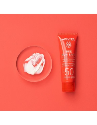 APIVITA BEE SUN SAFE CREMA ANTIEDAD Y ANTIMANCHAS SPF50 50ML