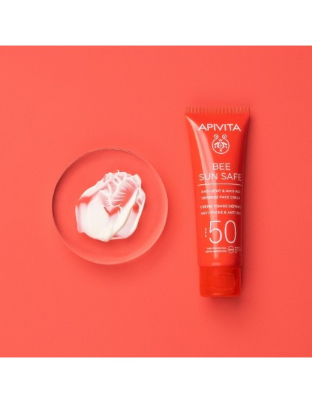 APIVITA BEE SUN SAFE CREMA ANTIEDAD Y ANTIMANCHAS SPF50 50ML