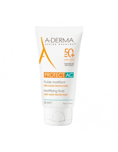 A-DERMA PROTECT AC FLUIDO SOLAR FACIAL MATIFICANTE SPF50+ 40ML