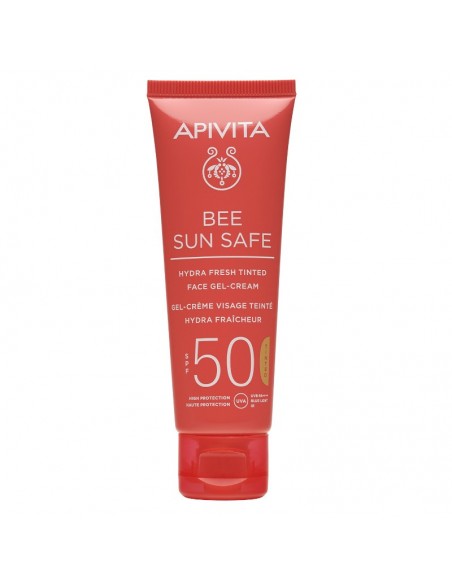 APIVITA BEE SUN SAFE HYDRA FRESH GEL CREMA SPF50 CON COLOR 50ML