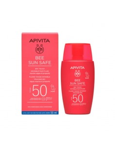APIVITA BEE SUN SAFE FLUIDO FACIAL INVISIBLE TOQUE SECO SPF50 50ML