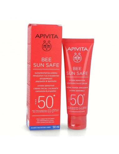 APIVITA BEE SUN SAFE HYDRA SENSITIVE CREMA FACIAL CALMANTE 50ML