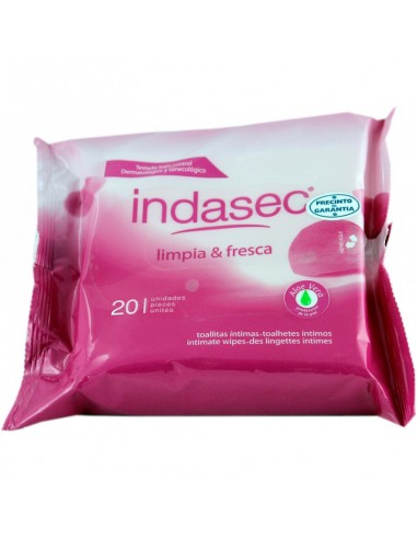 INDASEC TOALLITAS INTIMAS 20 U