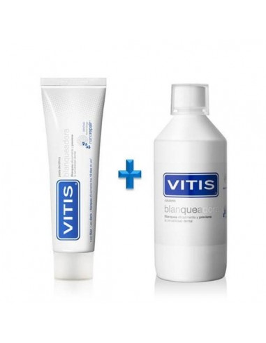 VITIS PACK BLANQUEADORA COLUTORIO Y PASTA DENTÍFRICA