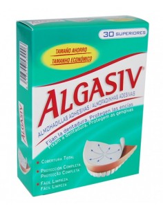 ALGASIV ALMOHADILLAS ADHESIVAS PRÓTESIS 30 UNIDADES SUPERIORES