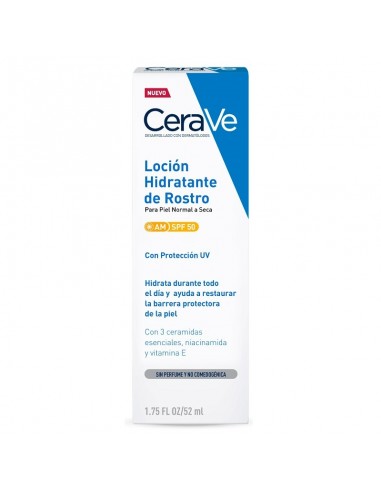 CERAVE LOCIÓN HIDRATANTE DE ROSTRO SPF50 52ML