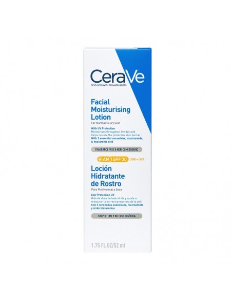 CERAVE LOCIÓN HIDRATANTE DE ROSTRO SPF30 52ML