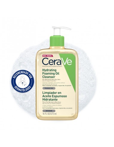 CERAVE LIMPIADOR EN ACEITE ESPUMOSO HIDRATANTE 473ML