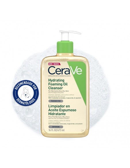 CERAVE LIMPIADOR EN ACEITE ESPUMOSO HIDRATANTE 473ML