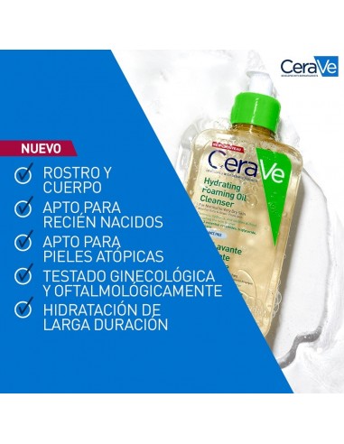 CERAVE LIMPIADOR EN ACEITE ESPUMOSO HIDRATANTE 473ML