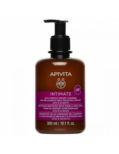 APIVITA INTIMATE CARE LIMPIADORA CREMOSA SUAVE ÍNTIMA DIARIA 300ML