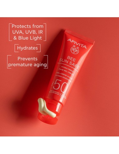 APIVITA BEE SUN SAFE HYDRA FRESH GEL CREMA SPF50 ALGA MARINA 50ML